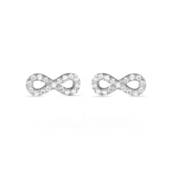 Pendientes de Plata de Ley 925 con Circonita Brillante acabados en rodio - Munthir