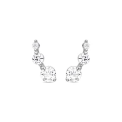 Pendientes de Plata de Ley 925 con Circonita Brillante acabados en rodio - Lyar