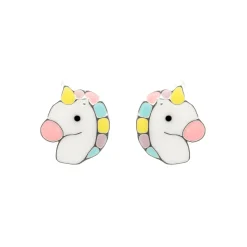 Pendientes de Plata de Ley 925 y Lacado Multicolor acabado en rodio - Kotez