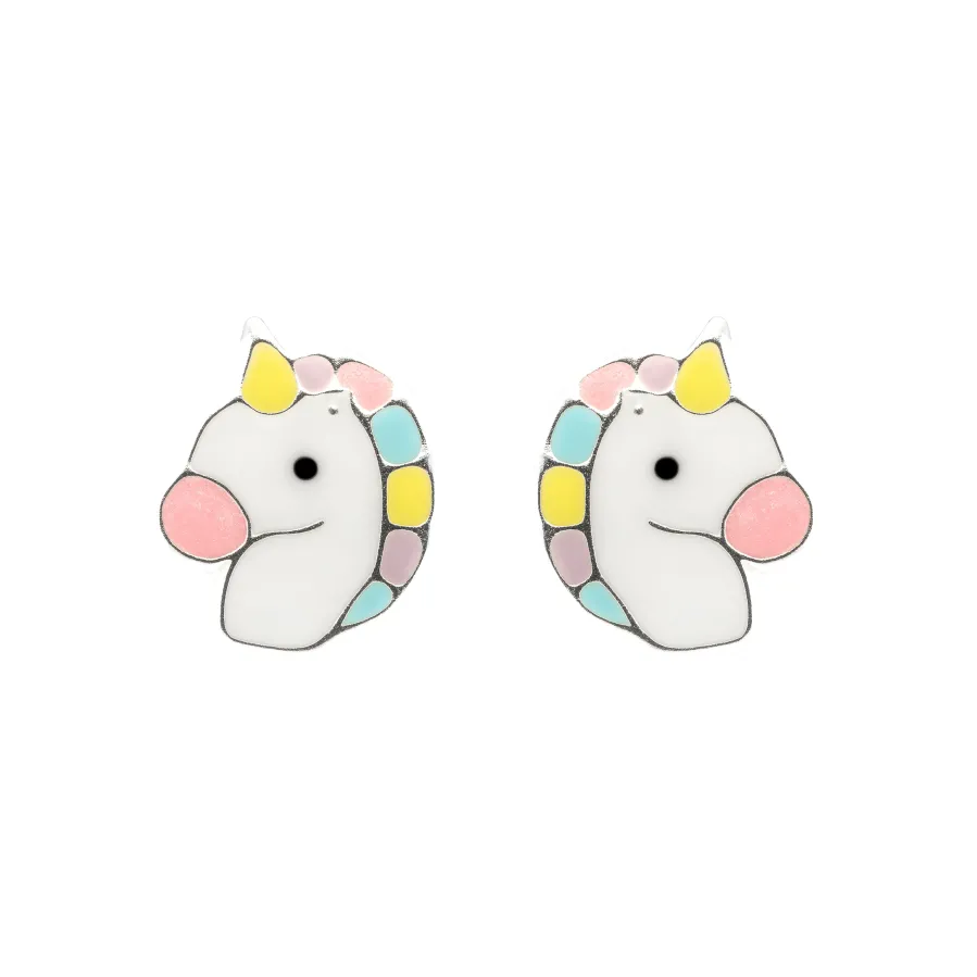 Pendientes de Plata de Ley 925 y Lacado Multicolor acabado en rodio - Kotez