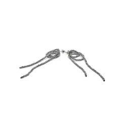 Pendientes de Plata de Ley 925 y Hematite acabado rodio - Lima