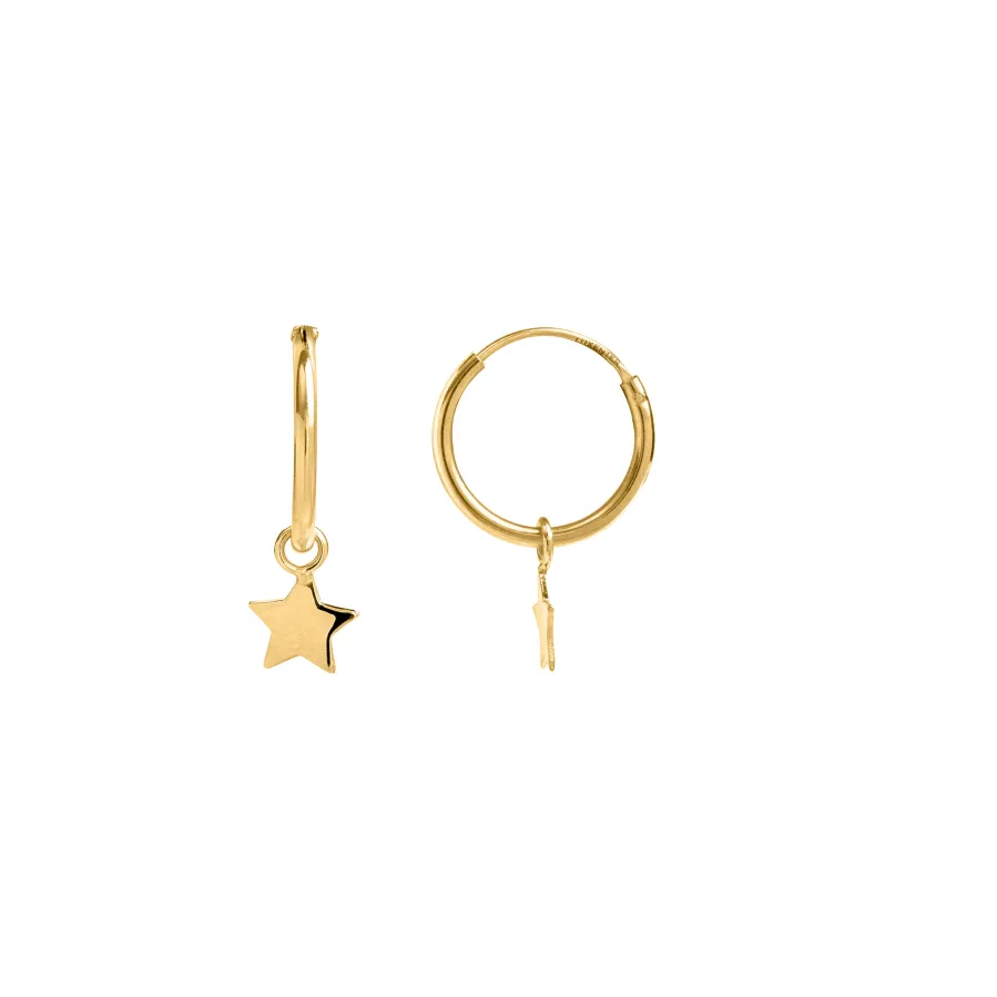 Pendientes de Plata de Ley 925 acabados en oro amarillo 18K - Essential