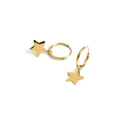 Pendientes de Plata de Ley 925 acabados en oro amarillo 18K - Essential