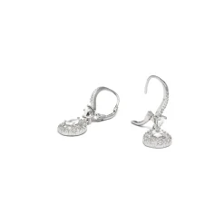 Pendientes de Plata de Ley 925 con Circonita Brillante acabados en rodio - Shiyi