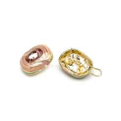 Pendientes Rowing de Lacado Multicolor acabado oro amarillo de 18k
