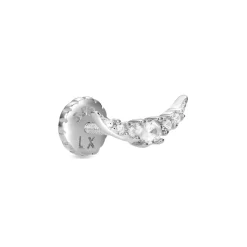 Piercing de Plata de Ley 925 con Circonita Brillante acabado en rodio - Bashi