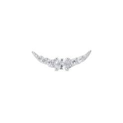 Piercing de Plata de Ley 925 con Circonita Brillante acabado en rodio - Bashi