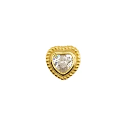 Piercing de Plata de Ley 925 y Circonita Brillante acabado oro 18k - Aimba