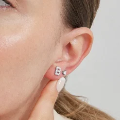 Piercing de Plata de Ley 925 con Circonita Brillante acabado en rodio - Dali