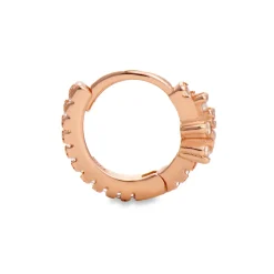 Piercing de Plata de Ley 925 con Circonita Brillante acabado en oro rosa 18K - Issphe