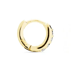 Piercing de Plata de Ley 925 con Circonita Brillante acabado en oro amarillo 18K - Ansung