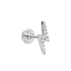 Piercing de Plata de Ley 925 con Circonita Brillante acabado en rodio - Linse