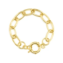 Pulsera acabada en oro amarillo 18K - Nelo