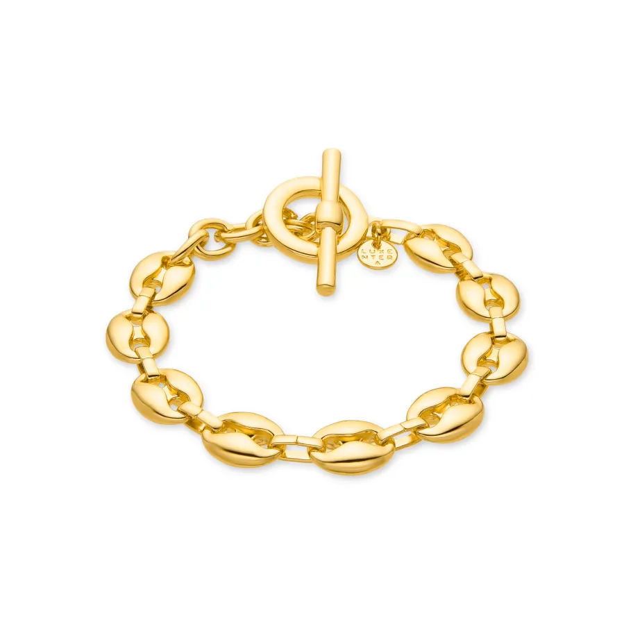 Pulsera acabada en oro amarillo 18K - Tyrod