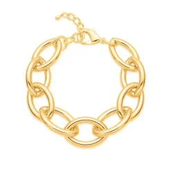 Pulsera acabado en oro amarillo de 18k - Letli