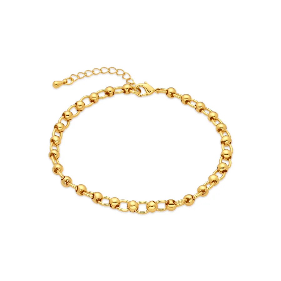 Pulsera acabado en oro amarillo de 18k - Adthi