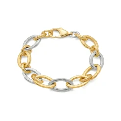 Pulsera acabado en oro amarillo de 18k - Adelky