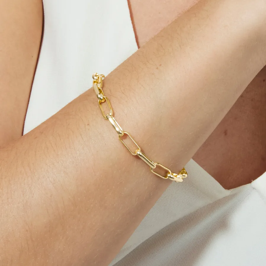 Pulsera acabado en oro amarillo de 18k - Zusha