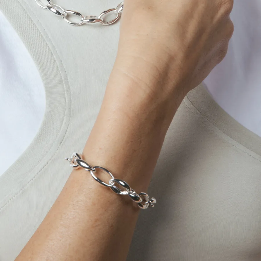 Pulsera acabado en rodio - Ciati