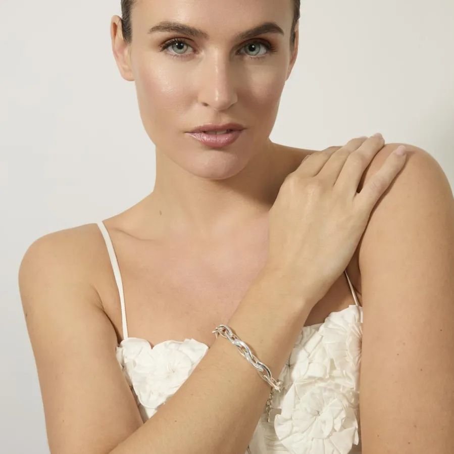 Pulsera acabado en rodio - Rasai