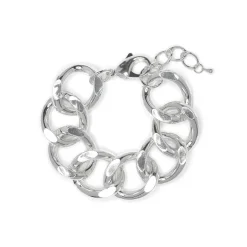 Pulsera acabado en rodio - Moba