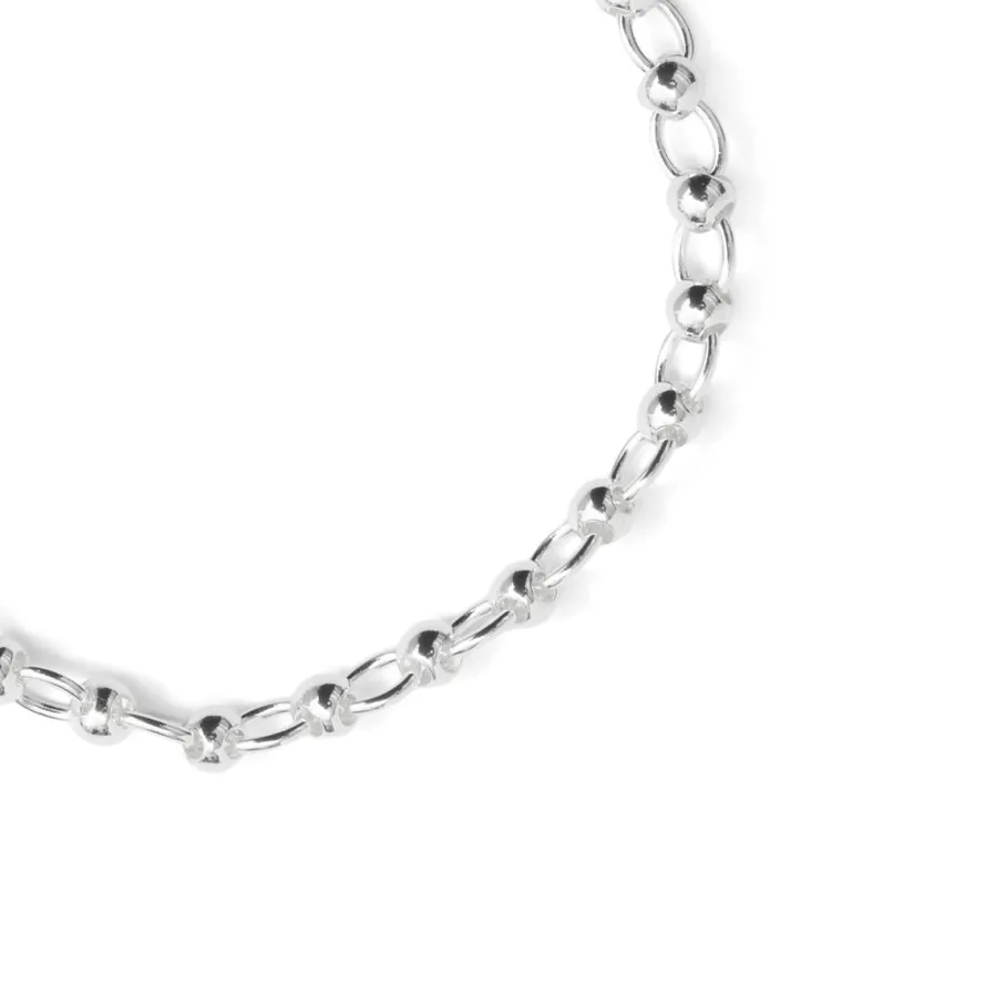 Pulsera acabado en rodio - Adthi