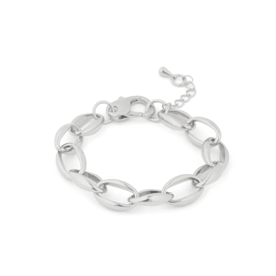 Pulsera acabado en rodio - Hande
