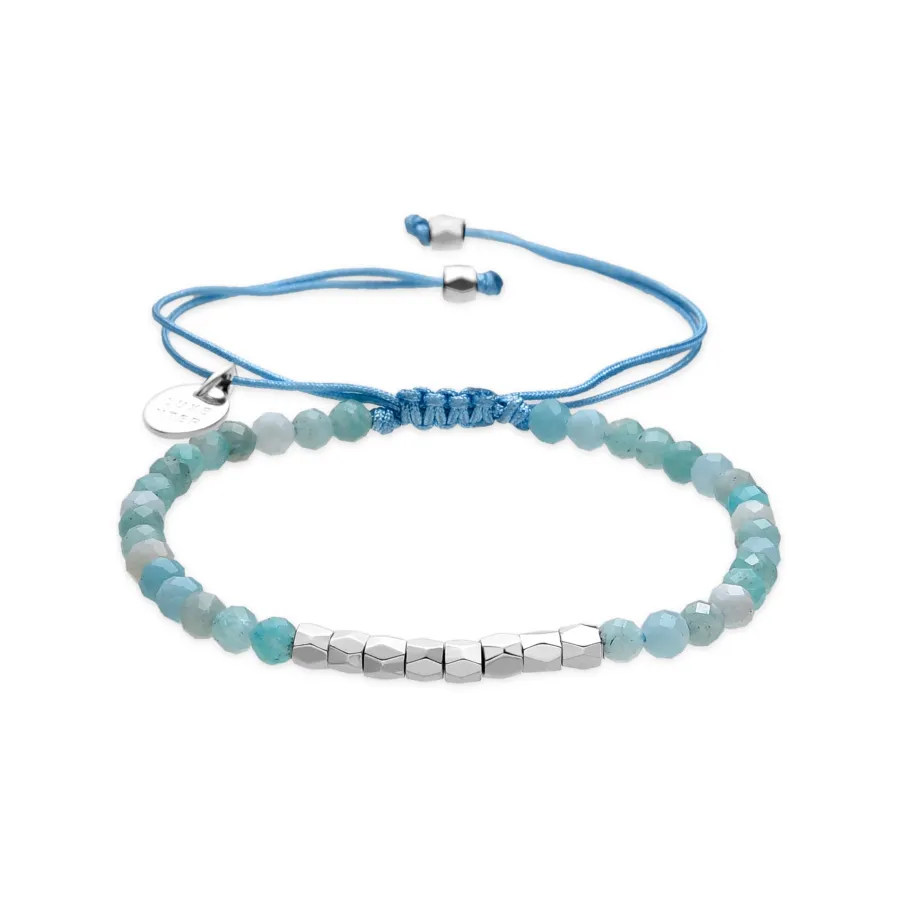 Pulsera acabado plata y Amazonita - Likah
