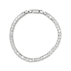 Pulsera acabado plata y Circonita Brillante - Zaix