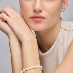 Pulsera con - acabado plata - Heta