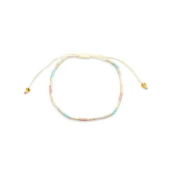 Pulsera con Cristal Negro acabado oro 18k - Anlako