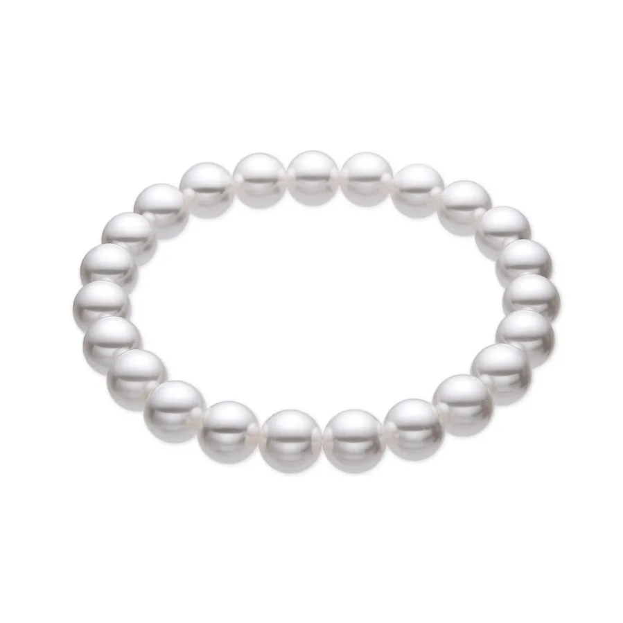 Pulsera con Perla Blanca acabado oro 18k - Anrae
