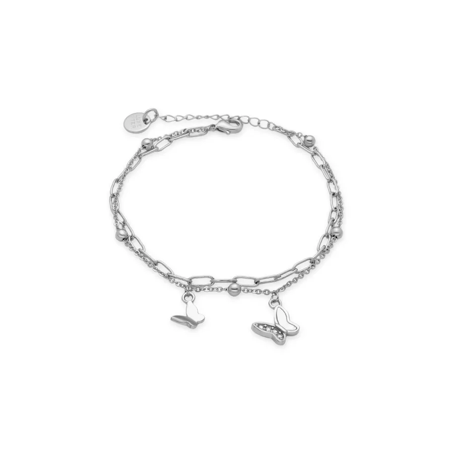 Pulsera de Circonita Brillante acabada en rodio - Tiek