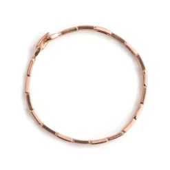 Pulsera de Circonita Brillante acabado en oro rosa de 18k - Mona
