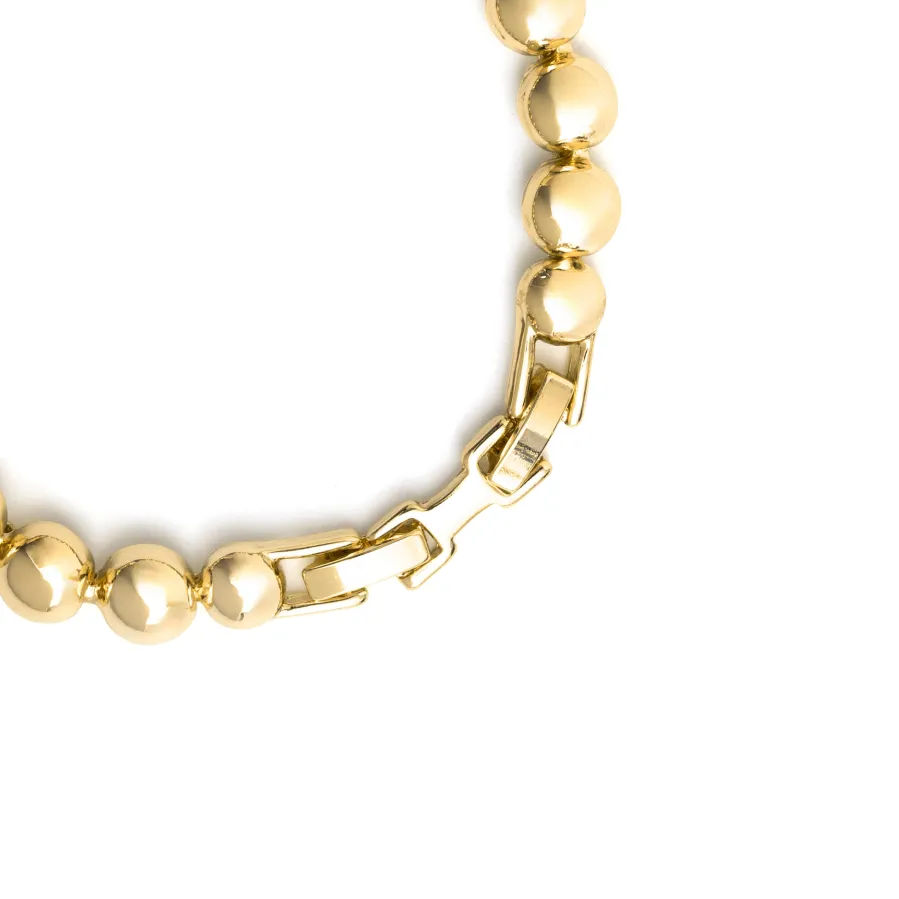 Pulsera de Circonita Brillante acabado en oro amarillo de 18k - Avihe