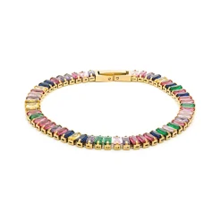 Pulsera de Circonita Multicolor acabada en oro amarillo 18K - Gorys