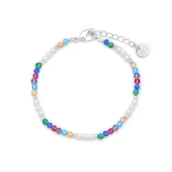 Pulsera de Cristal Multicolor acabado en rodio - Sury