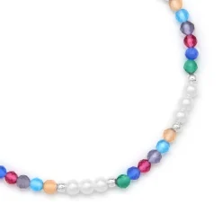 Pulsera de Cristal Multicolor acabado en rodio - Sury