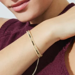 Pulsera de Cristal Multicolor acabada en oro amarillo 18K - Emeri