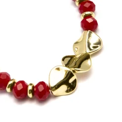 Pulsera de Cristal Multicolor acabada en oro amarillo 18K - Miyou