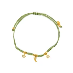 Pulsera de Plata de Ley 925 y Circonita Multicolor acabado en oro amarillo 18k - Esli