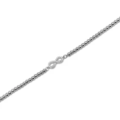 Pulsera de Plata de Ley 925 y Circonita Brillante acabada en rodio - Krom