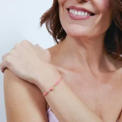 Pulsera de Plata de Ley 925 y Circonita Multicolor acabado en oro amarillo de 18k - Biaja