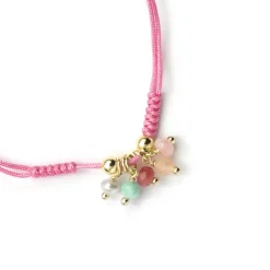 Pulsera de Plata de Ley 925 y Circonita Multicolor acabado en oro amarillo de 18k - Biaja