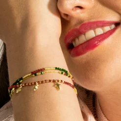 Pulsera de Plata de Ley 925 y Circonita Brillante acabado oro 18k - Paila