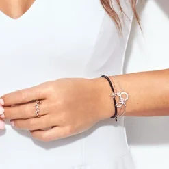 Pulsera de Plata de Ley 925 con Circonita Brillante acabada en rodio - Thilak