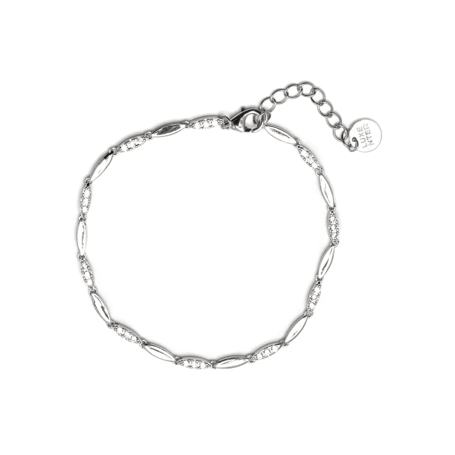 Pulsera de Plata de Ley 925 con Circonita Brillante acabada en rodio - Ferdnan