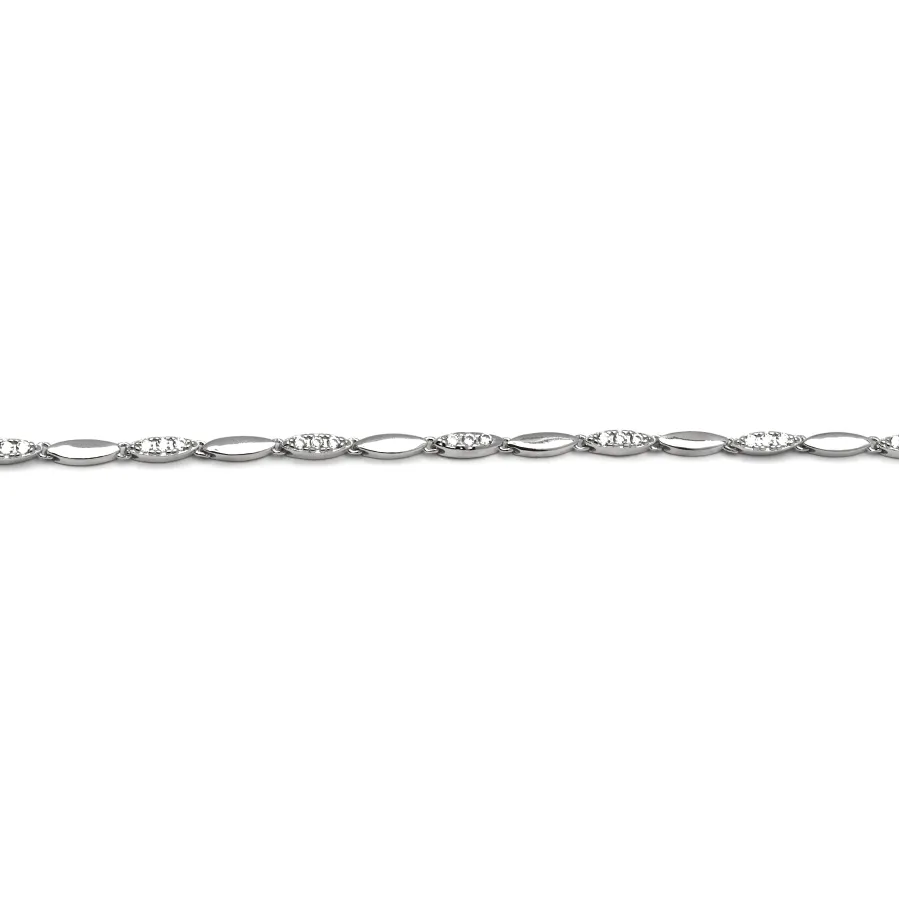 Pulsera de Plata de Ley 925 con Circonita Brillante acabada en rodio - Ferdnan