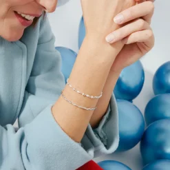 Pulsera de Plata de Ley 925 con Circonita Brillante acabada en rodio - Ferdnan