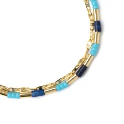 Pulsera de Plata de Ley 925 acabado en oro amarillo de 18k - Chokki